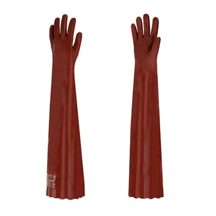 Guantes liso rojo (par) - PVC77595